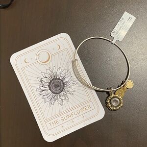 Alex and Ani Sunflower Charm Bracelet - New with tags & card!